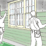 安装乙烯基墙板